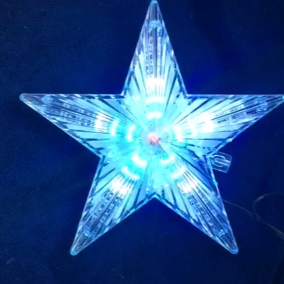 Beautiful LED Christmas tree star topper
